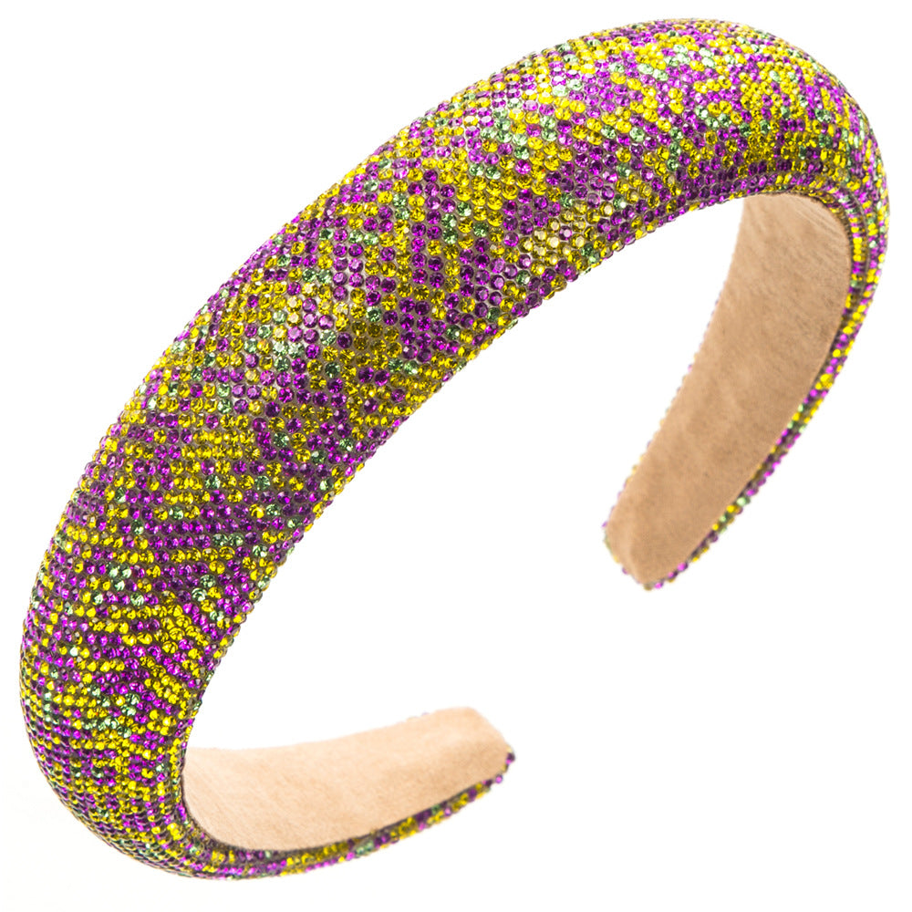 Wholesale Carnival Baroque Super Flash Full Diamond Party Headband